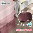 HOMCOM Kids Storage Units with Drawers 3 Tier Chest Dresser Tower