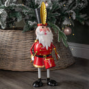 44cm Hand Painted Metal Christmas Captain Santa Decoration
