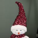 50cm Large Soft Fabric Sitting Snow Girl Christmas Decoration