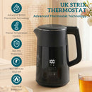 HOMCOM 1.7L Fast Boil 3000W Electric Kettle With LED Display, Black