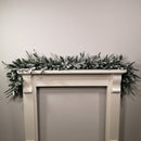 1.8m Snow Flocked Lapland Christmas Garland With 150 Tips