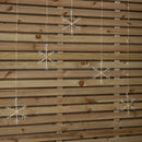 1.2m Battery Operated Snowflake Christmas Curtain Lights With 147 Warm White LEDs