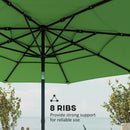 Outsunny Garden Parasol, Outdoor Umbrella With Tilt Function, Green