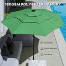 Outsunny Garden Parasol, Outdoor Umbrella With Tilt Function, Green