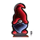 40cm Infinity Light up Christmas Gonk Decoration with Red & White LEDs on Metal Base