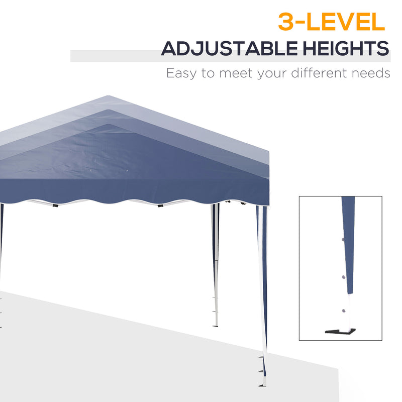 Outsunny 3x3(m) Pop Up Gazebo Marquee Tent For Garden W/ Carry Bag