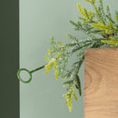 160cm Artificial Green Spruce Frosted Christmas Garland with Pinecones