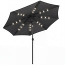 Outsunny 2.6 m Garden Parasol Umbrella with Light, Outdoor Patio Umbrella