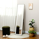 HOMCOM Dimming Full Length Mirror w/ Lights Standing Leaning Wall Mount