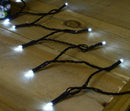 200 LED 16m Premier SupaBrights Indoor Outdoor Christmas Multi Function Mains Operated String Lights with Timer in Cool White