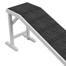 PawHut Pet Ramp for Dogs Cats with Non-Slip Carpet for Bed Sofa, White