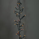 62.5m 5000 LED Christmas Cluster Multi-Action String Lights with Timer in Red & Vintage Gold