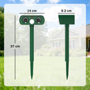Outsunny Cat Repellent For Gardens, Solar Ultrasonic PIR Fox Cat Deterrent