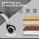 Vinsetto PU Leather Vibration Massage Office Chair With Heat, Black