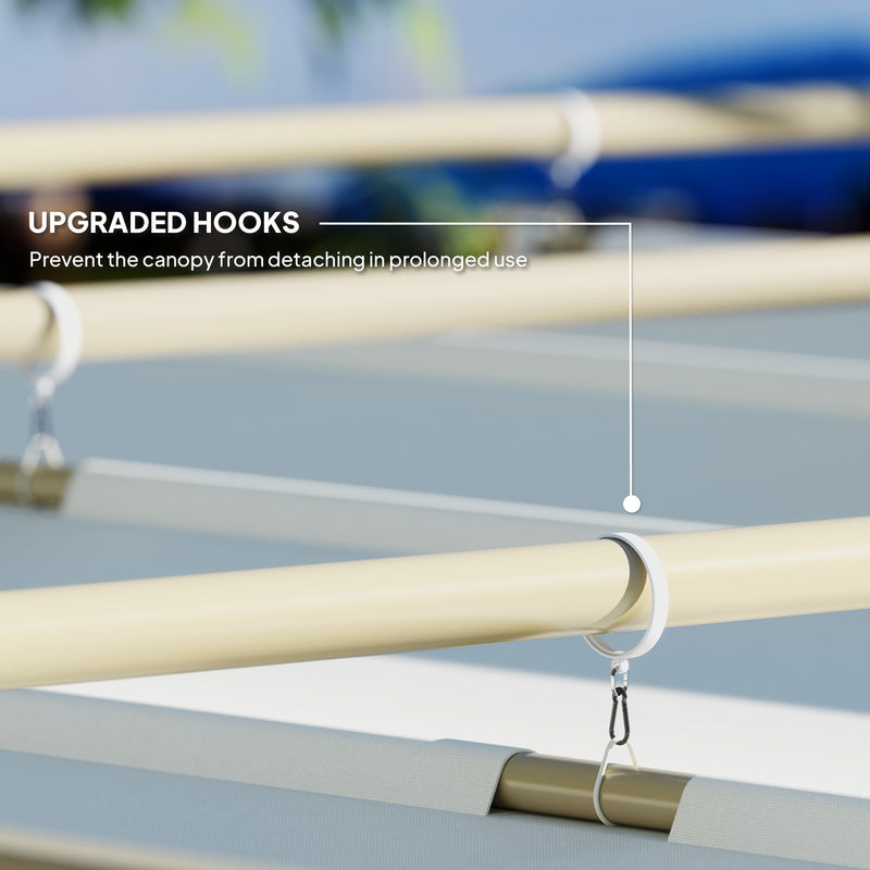 Outsunny 3 X 3(m) Garden Pergola With Retractable Roof, UPF30+