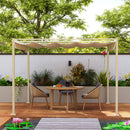 Outsunny 3 X 3(m) Garden Pergola With Retractable Roof, UPF30+