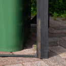 2.15m x 1.16m Outdoor Wooden Garden Triple Wheelie Bin Store Storage for 3 Bins in Dark Grey