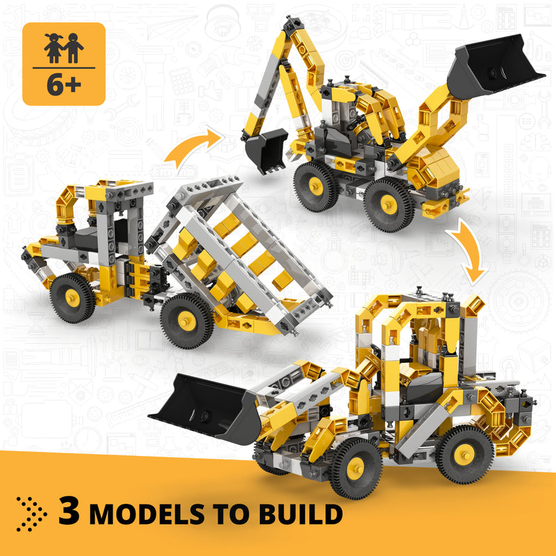 Creative Builder Wheeled Loader Machinery Set
