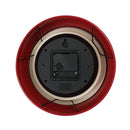 Maddox Red Metal Wall Clock