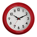 Maddox Red Metal Wall Clock