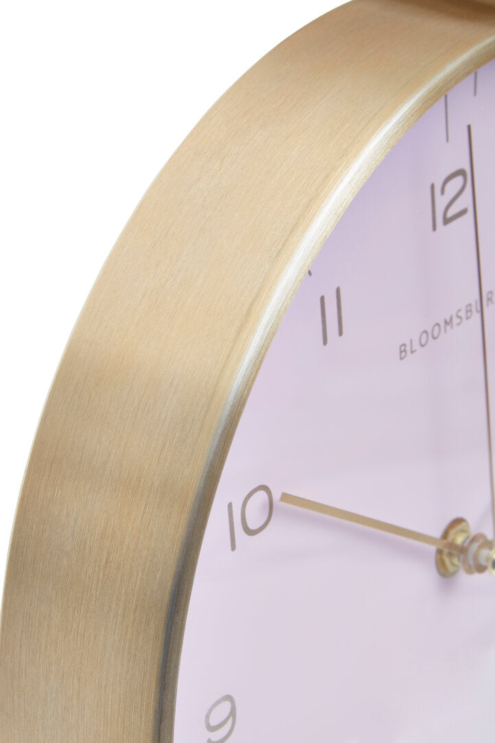 Elko Gold And Pink Finish Wall Clock