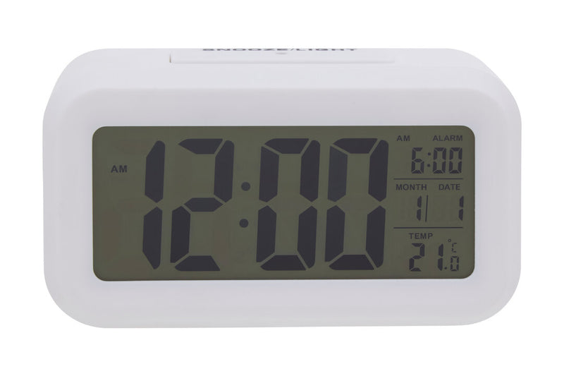 Camran White LCD Digital Clock