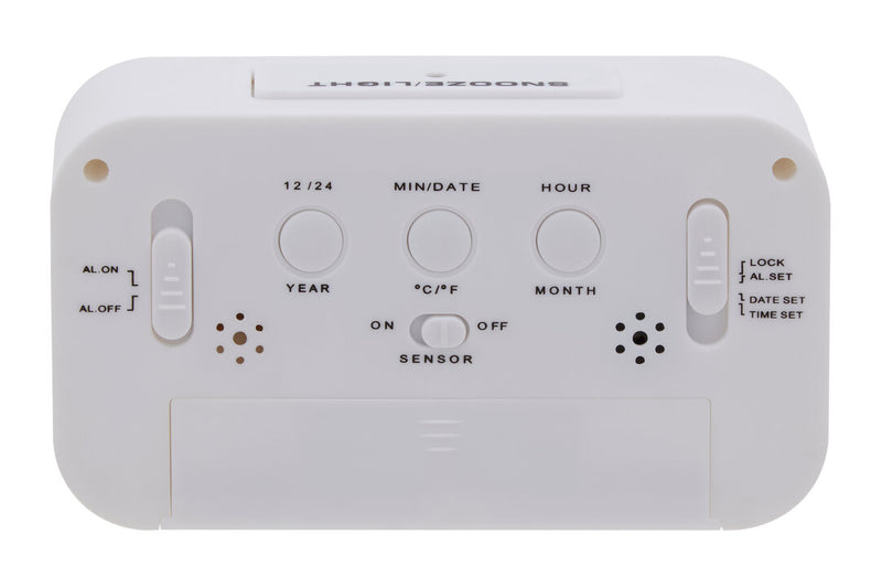 Camran White LCD Digital Clock