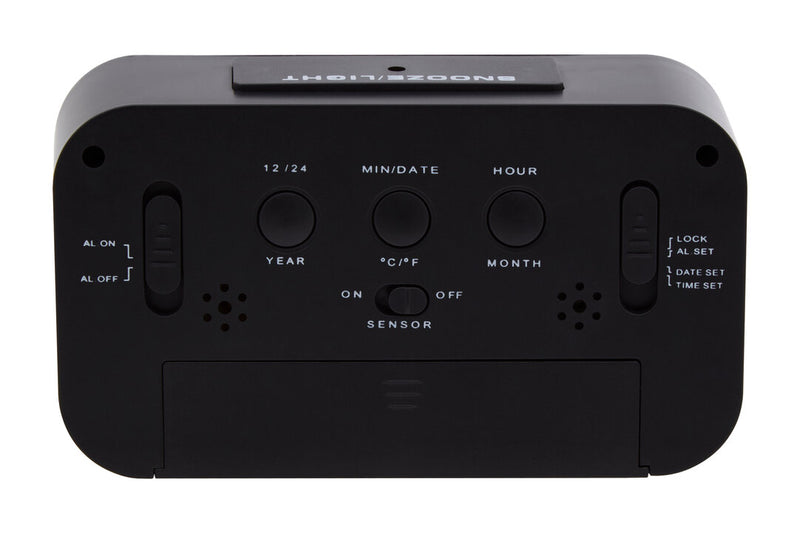 Camran Black LCD Digital Clock