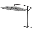 Garden Sanctuary 3M Large Banana Cantilever Patio Parasol for Outdoor Sunshade and Rain