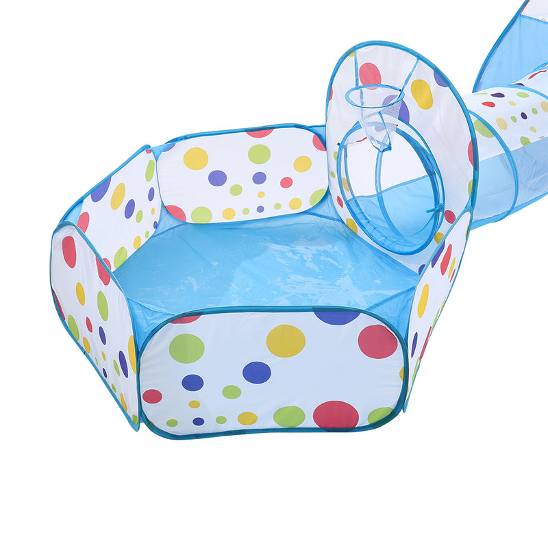 Kidkid 3-in-1 Kids Pop-Up Play Tent Set with Tunnel and Ball Pit Playhouse