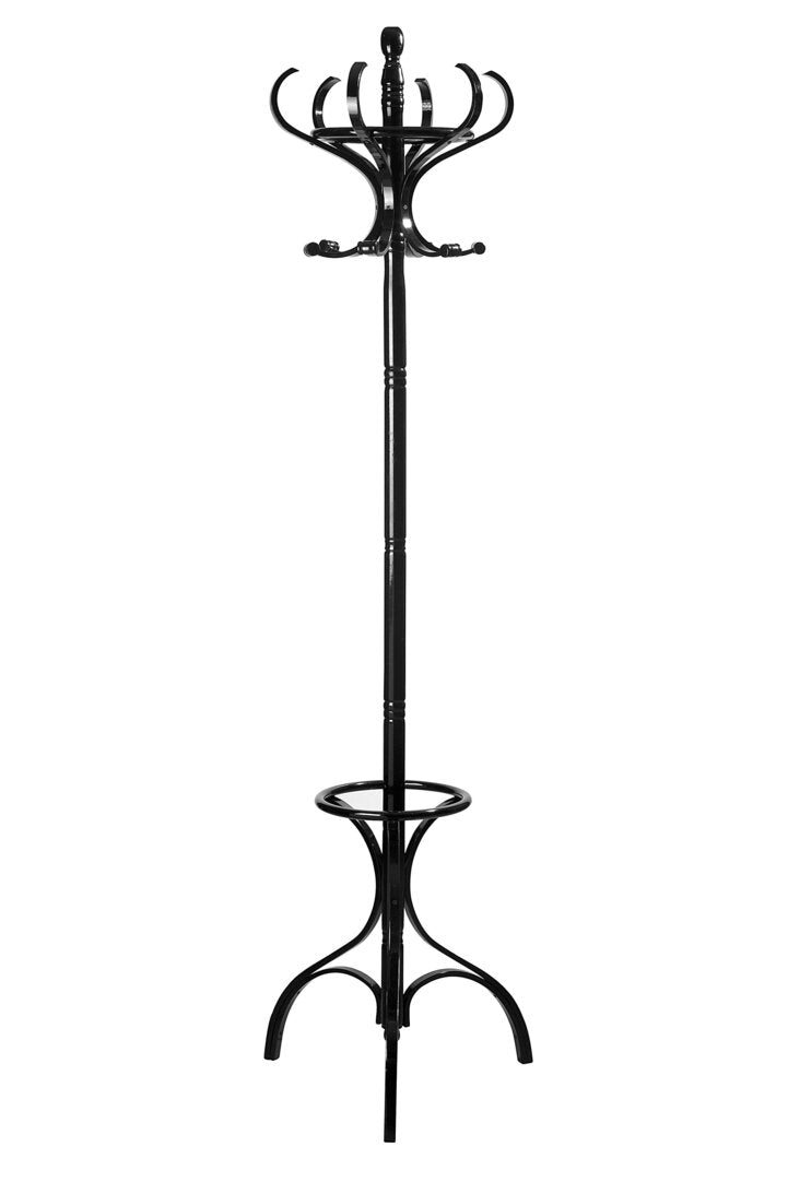 Kennedy Black Finish Floor Standing Coat Stand