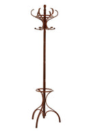 Kennedy Walnut Finish Solid Birchwood Coat Stand
