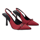 Slingback Pointed Closed Toe Heels Pumps Sandals