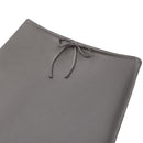 High-waisted A-Line Satin Skirt - Grey