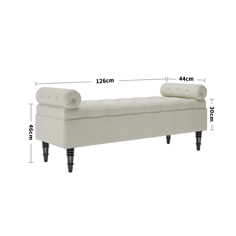 Livingandhome Storage Bench with Side Arms