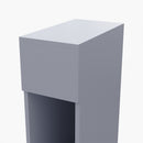 Livingandhome Grey Bedside Table with a Drawer