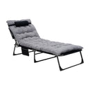 Breeins 4-Position Foldable Camping Bed With Thick Mattress & Headrest
