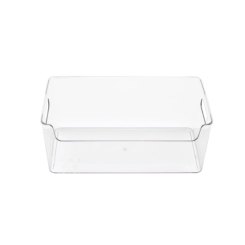 Lifeideas 2Pcs Stackable Refrigerator Storage Organizers with Handles