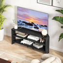 HOMCOM Corner TV Stand, TV Unit With Open Shelves For 47 Inch TV