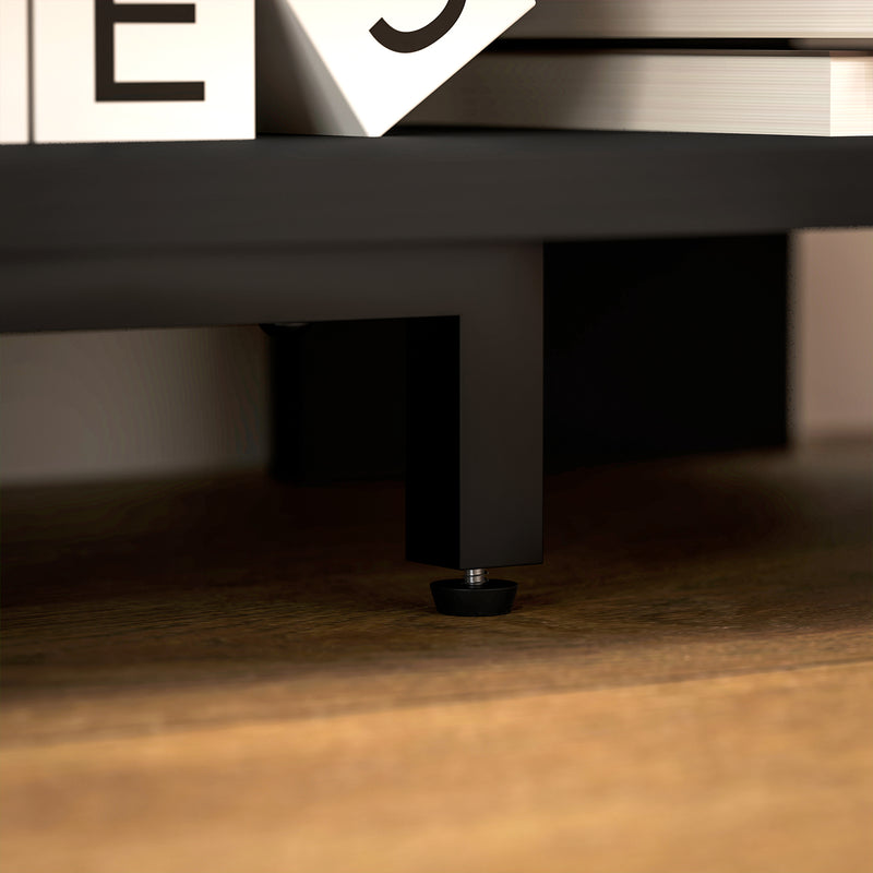 HOMCOM Corner TV Stand, TV Unit With Open Shelves For 47 Inch TV