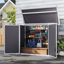 Livingandhome Garden Tool Bicycle Storage Shed