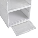 Cottonfy UK 3 Tier Foldable Shoe Storage Box Unit