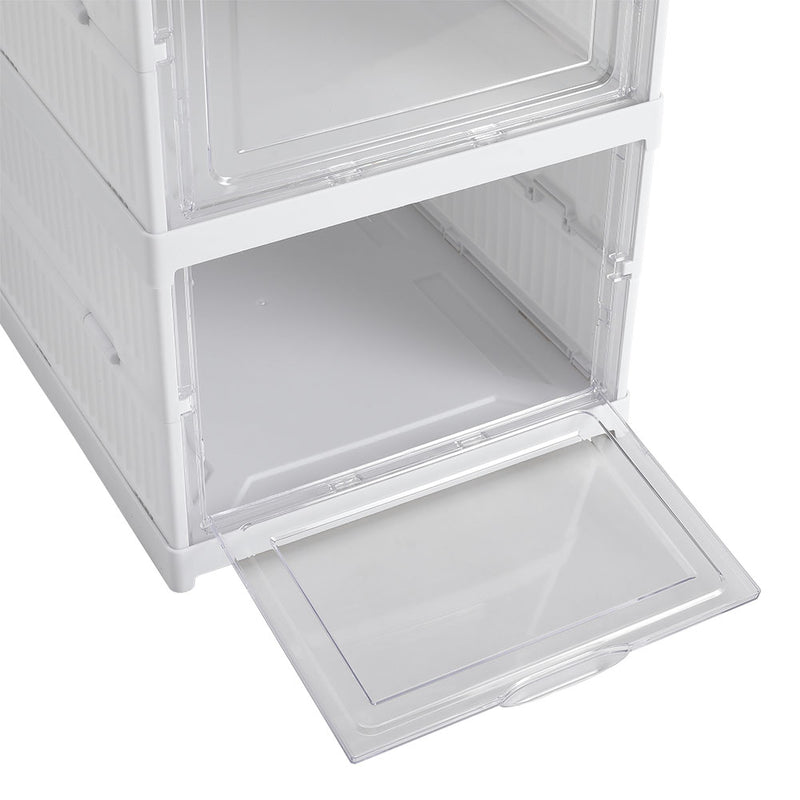 Cottonfy UK 3 Tier Foldable Shoe Storage Box Unit