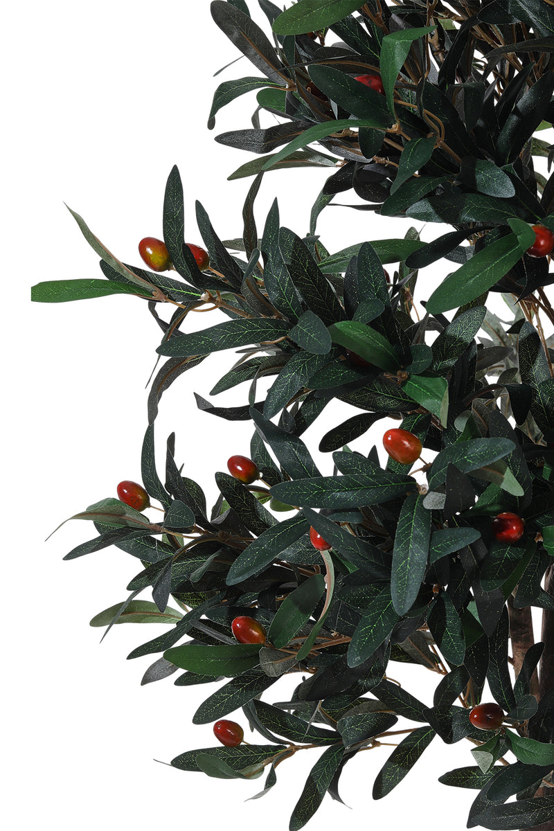 Breeins Artificial Olive Tree Decorative Plant in Planter