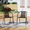 Breeins PE Rattan Stacking Garden Chairs Set of 2/4