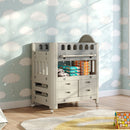 Kidkid Mobile Baby Changing Table with 4 Drawers and Storage Shelf