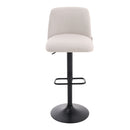 Livingandhome Pair of Swivel Counter Stools with Cushion