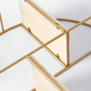 Livingandhome Gold Wall Hanging Storage and Display Decorative Shelf