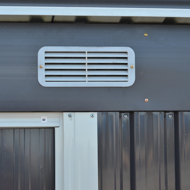 Livingandhome Compact Metal Storage Tool Shed For Garden Patio