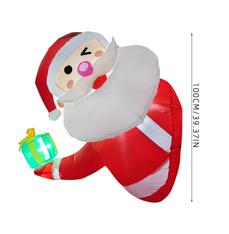 Lifeideas 1M Inflatable Santa Claus Christmas Decoration